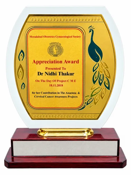 Anaemia and Cervical Cancer Awareness Appreciation Award, photograph 1