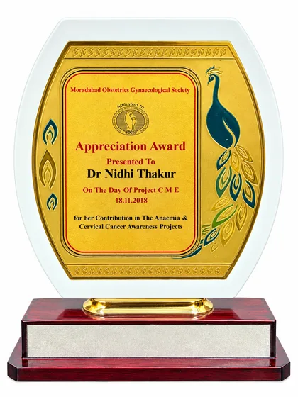 Anaemia and Cervical Cancer Awareness Appreciation Award, photograph 2